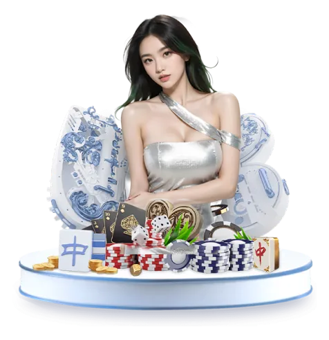 Bàn Poker với chip và lá bài